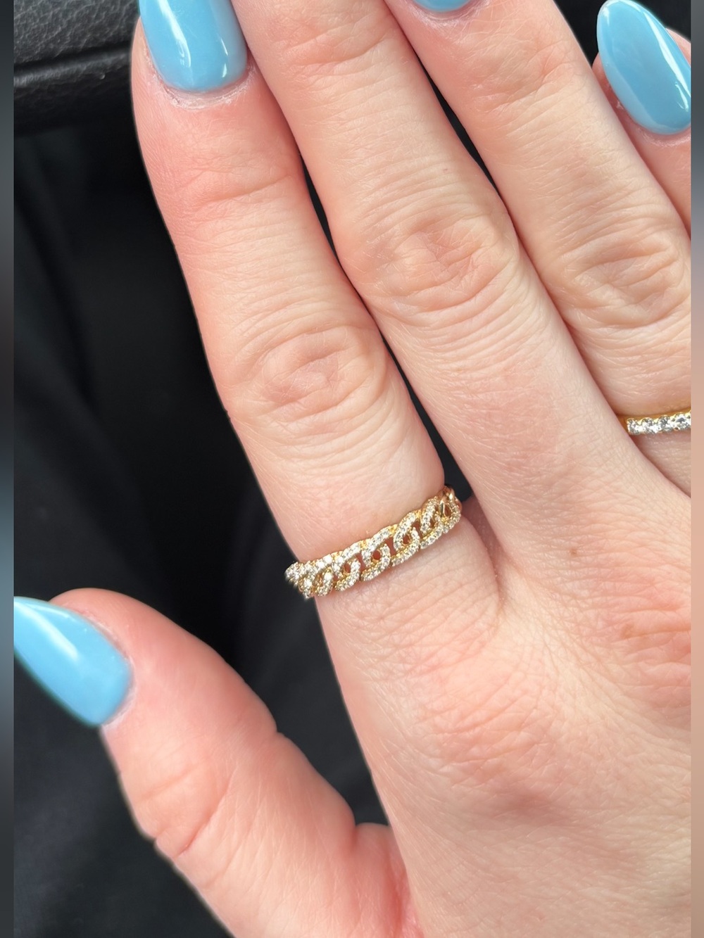Ross-Simons 14k Gold Pavé Accent Ring - Picture 4 of 4